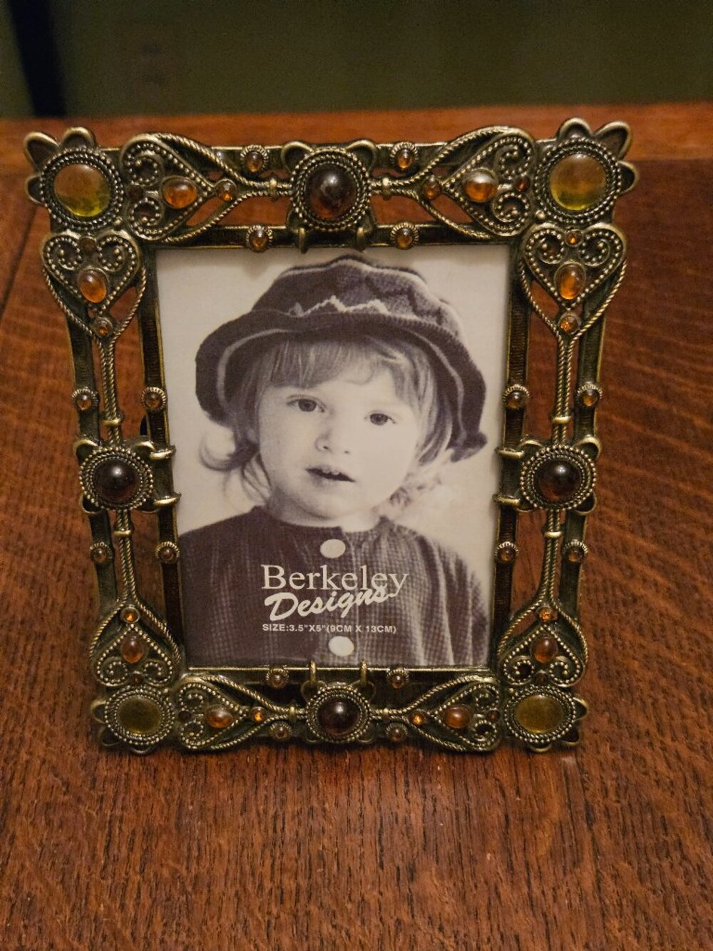 Beautiful Art Nouveau Metal Picture Frame by Berkeley Designs fits 3.5"x5" pic